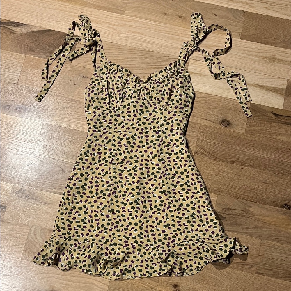Yellow dress with print (Mai Mini)